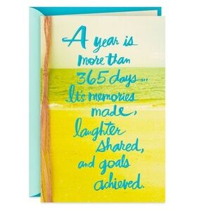 Memories, Laughter and Goals Birthday Card by Hallmark